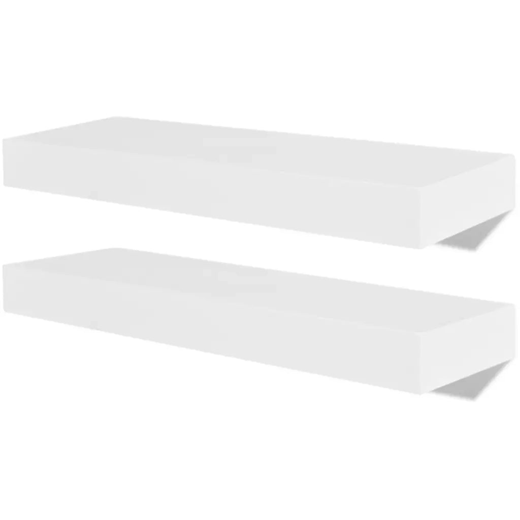 Mensole a Parete 4 pz Bianche 40 cm 275996