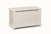 CASSAPANCA CONTENITORE EMEL 89x47x53H CM PINO MASSELLO LACCATO BIANCO