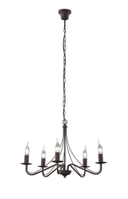 Lampadario da Interno  E14 in Metallo Ruggine