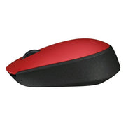 Logitech Mouse Ottico Wireless M171 Rosso 910-004641