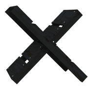 Portaceppi Nero 47x39,5x48 cm in Legno Massello di Pino CFW4314825