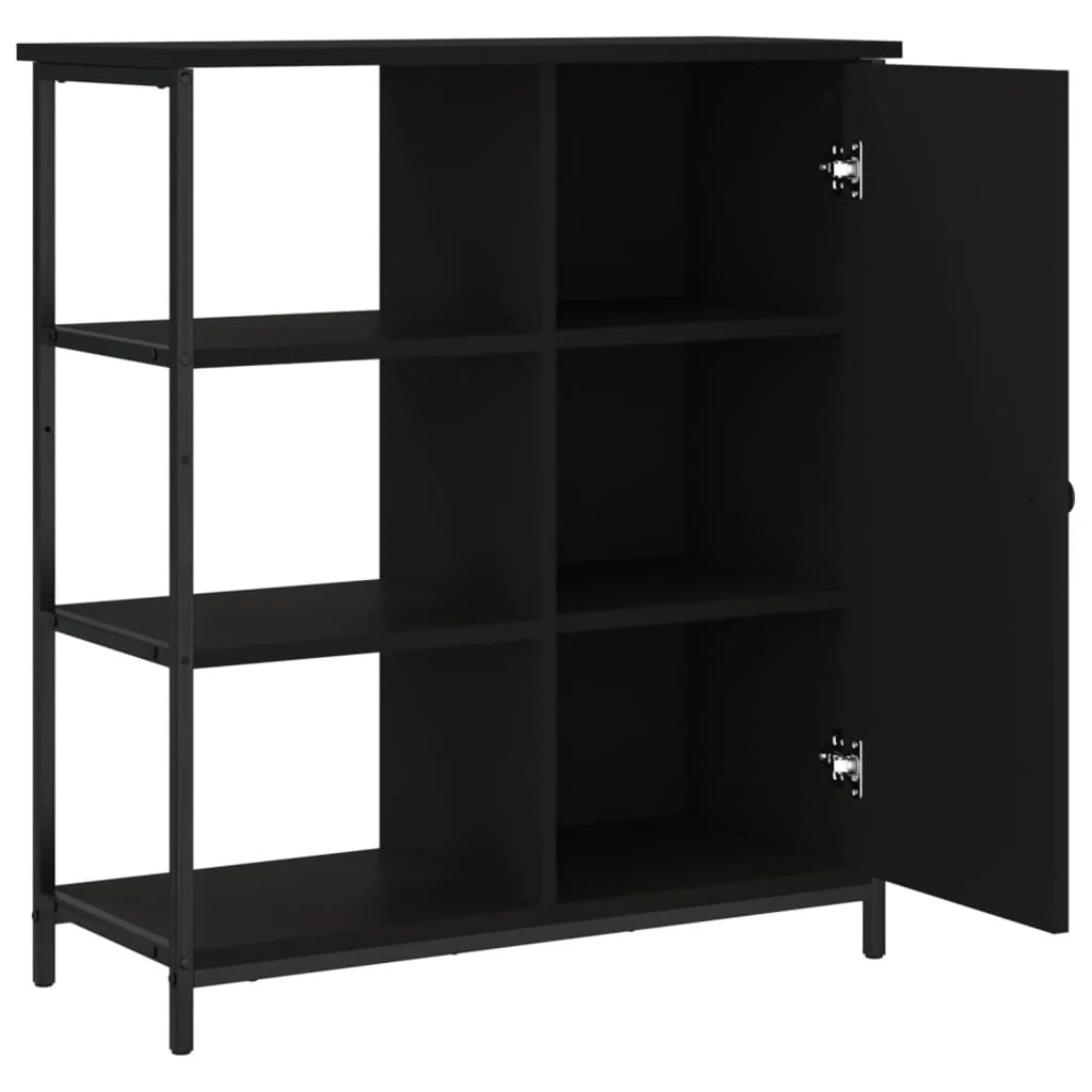 Buffet credenza cassettiera armadio mobile contenitore organizer per cucina soggiorno salotto 70 x 30 x 80 cm legno ingegnerizzato nero 02_0036092