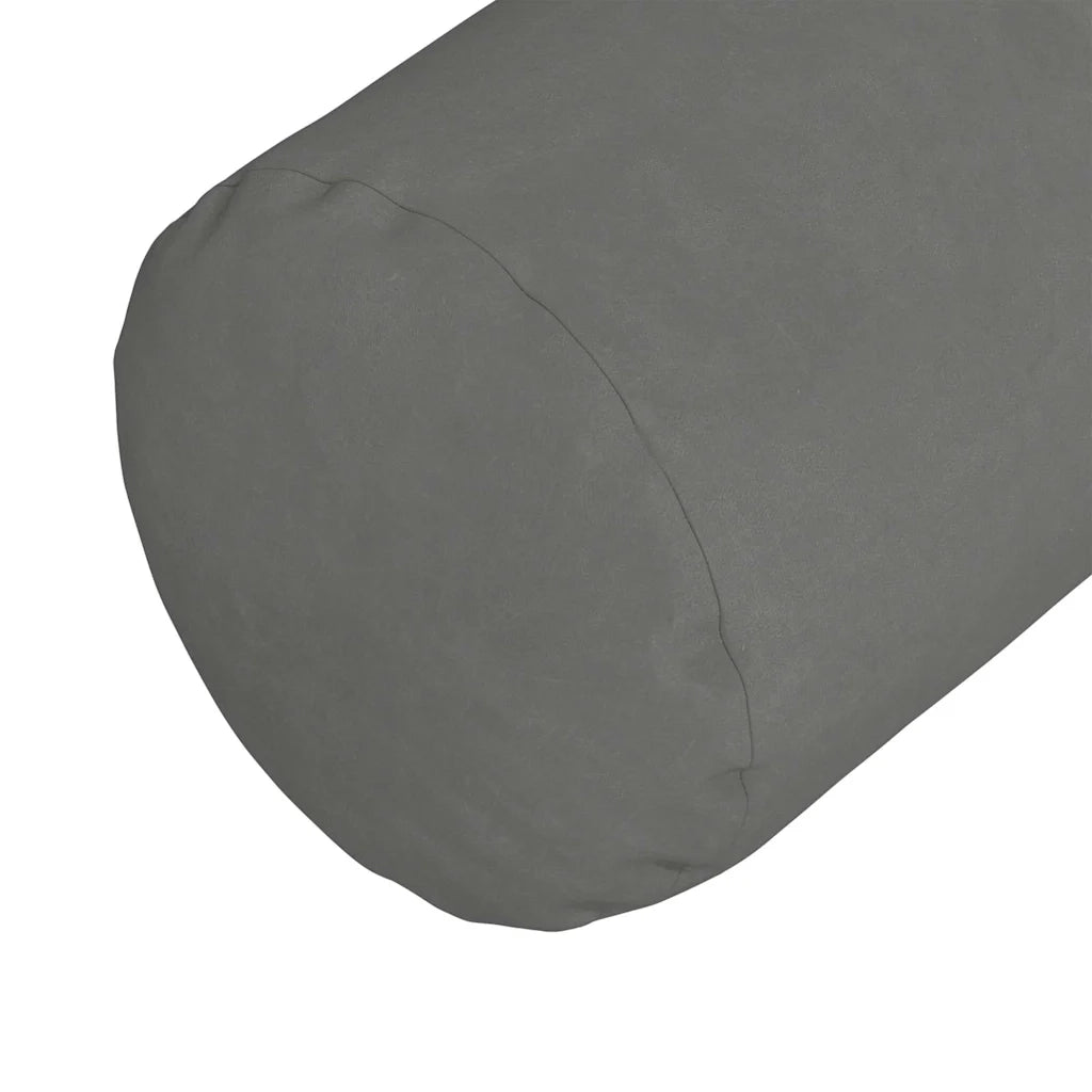 Cuscini a rullo 2 pcs Grigio scuro Ø 25 x 70 cm