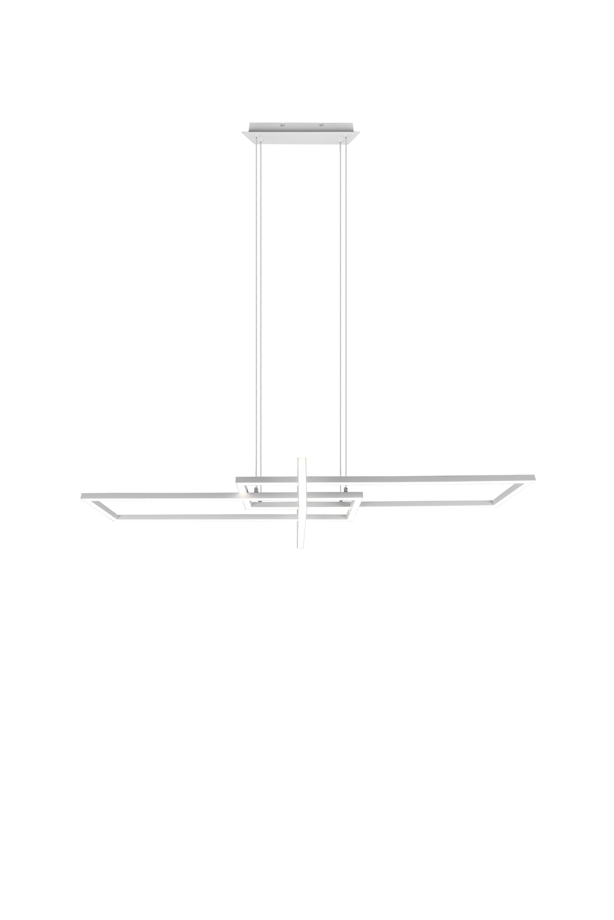 Lampada a Sospensione da Interno a Led in Metallo Bianco Opaco