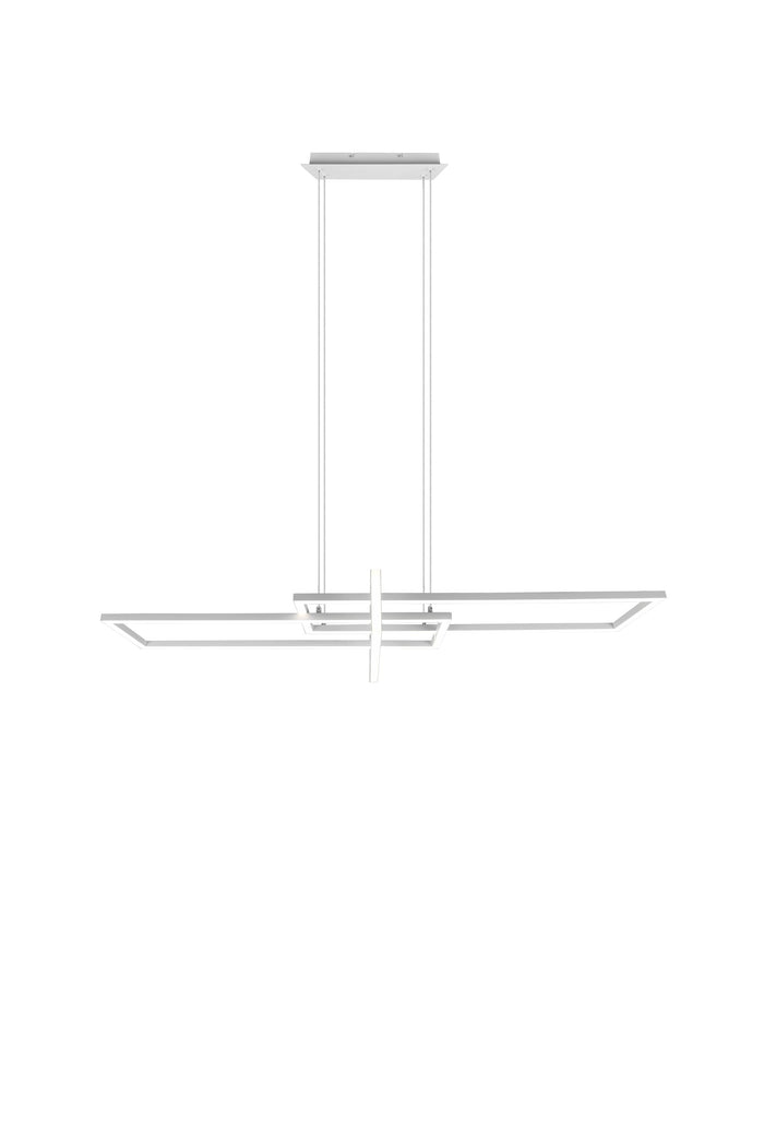 Lampada a Sospensione da Interno a Led in Metallo Bianco Opaco