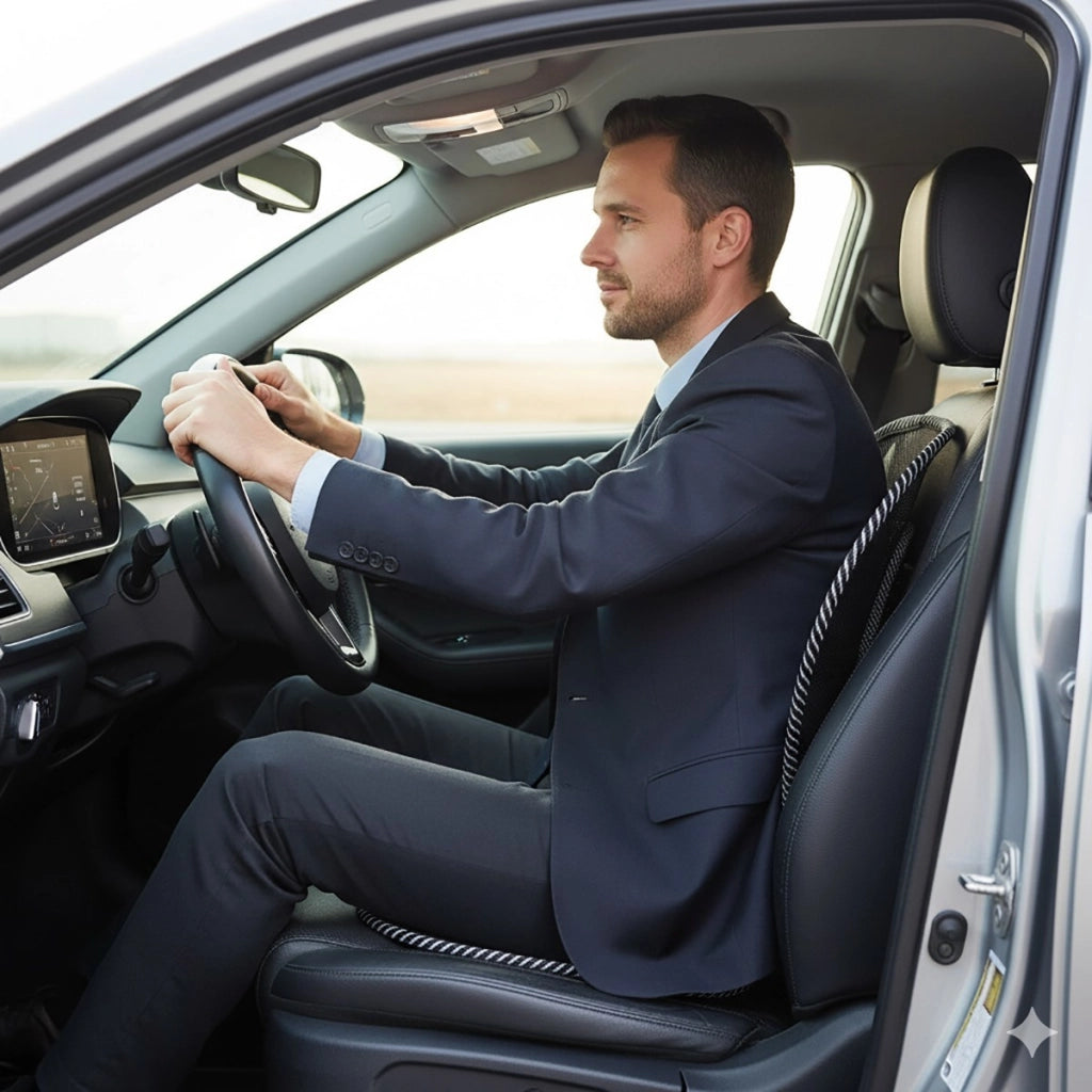 COPPIA SCHIENALE DA AUTO RETE TRASPIRANTE SUPPORTO LOMBARE SEDIA UFFICIO CA02452