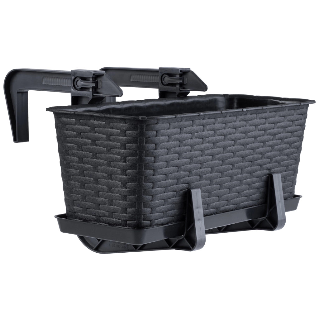 Fioriera da balcone KADAX con supporto, 40 cm + manici