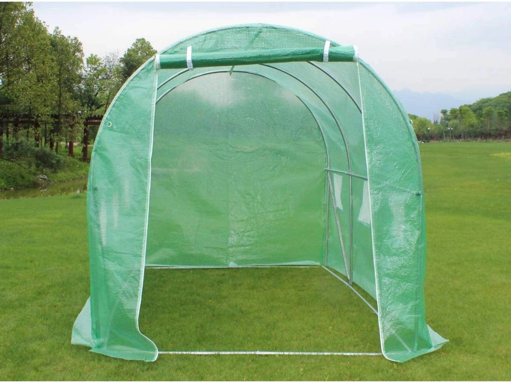 Serra Tunnel 8x3m Protezione UV Acciaio Galvanizzato Habitat et Jardin Althea