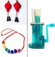 Mini Weefmachine Manuale per Bambini - Trasformatori per Trucchi e Armband - Idoneo per Bambini di 7 anni in su - Costruito con ABS e Acciaio Inossidabile - Guida di Installazione Facile