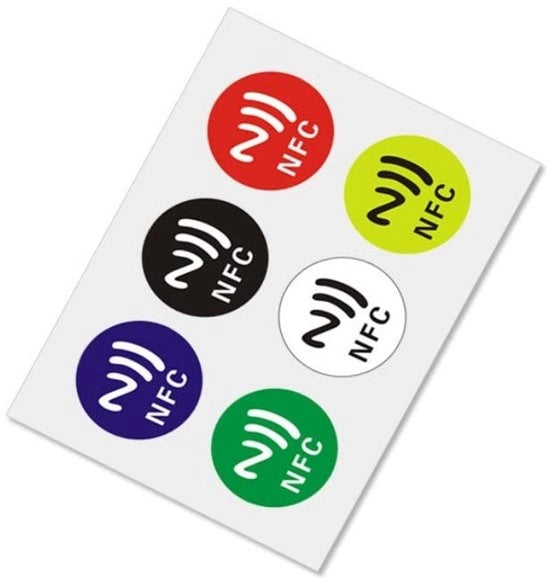 Etichette NFC autoadesive - 144/168 byte - tag NFC - etichetta autoadesiva - compatibile con iPhone/Android - 10.000 cicli di scrittura - materiale PVC