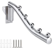 Hanger per abito per parete, stendardo per abito pieghevole in acciaio, stendardo per abiti in acciaio, hanger per abito, stendardo per abito pieghevole per bagno, camera da letto, soggiorno, balcone