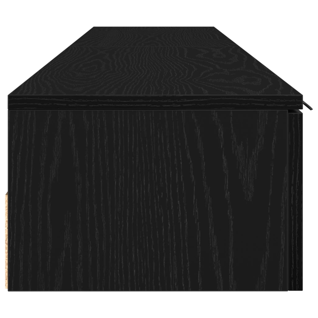 Armadi a parete Set di 2 Rovere nero 102x30x20 cm Legno ingegnerizzato