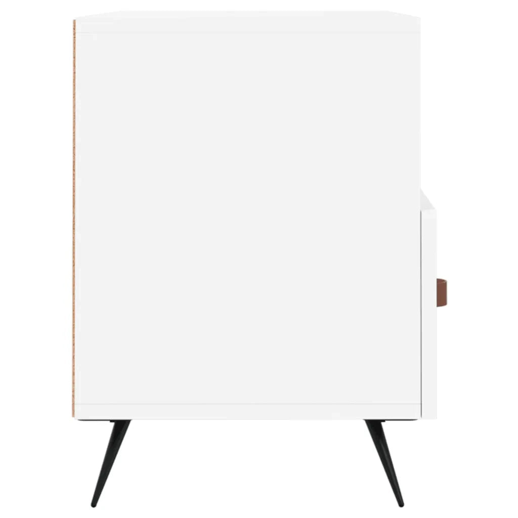 Mobile Porta TV Bianco 80x36x50 cm in Legno Multistrato 828940