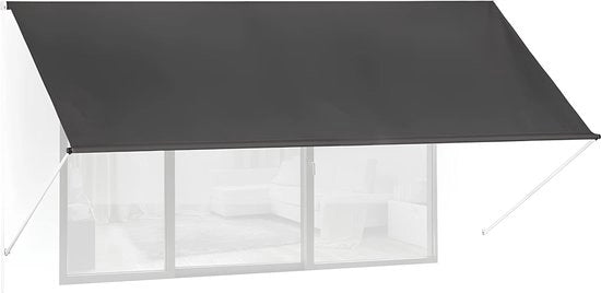 120x350 cm, protezione UV, con catena, polyester e metallo, antracite