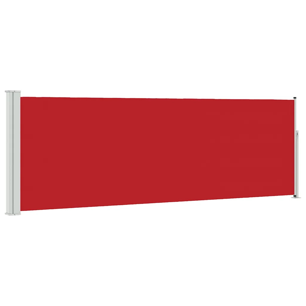 Tenda Laterale Retrattile per Patio-Tenda parasole per balcone 100x300 cm Rossa 649471