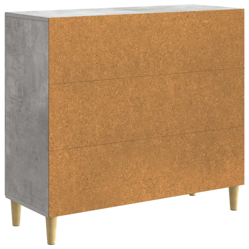 Credenza Grigio Cemento 89 x 34,5 x 80 cm Legno ingegnerizzato 895108