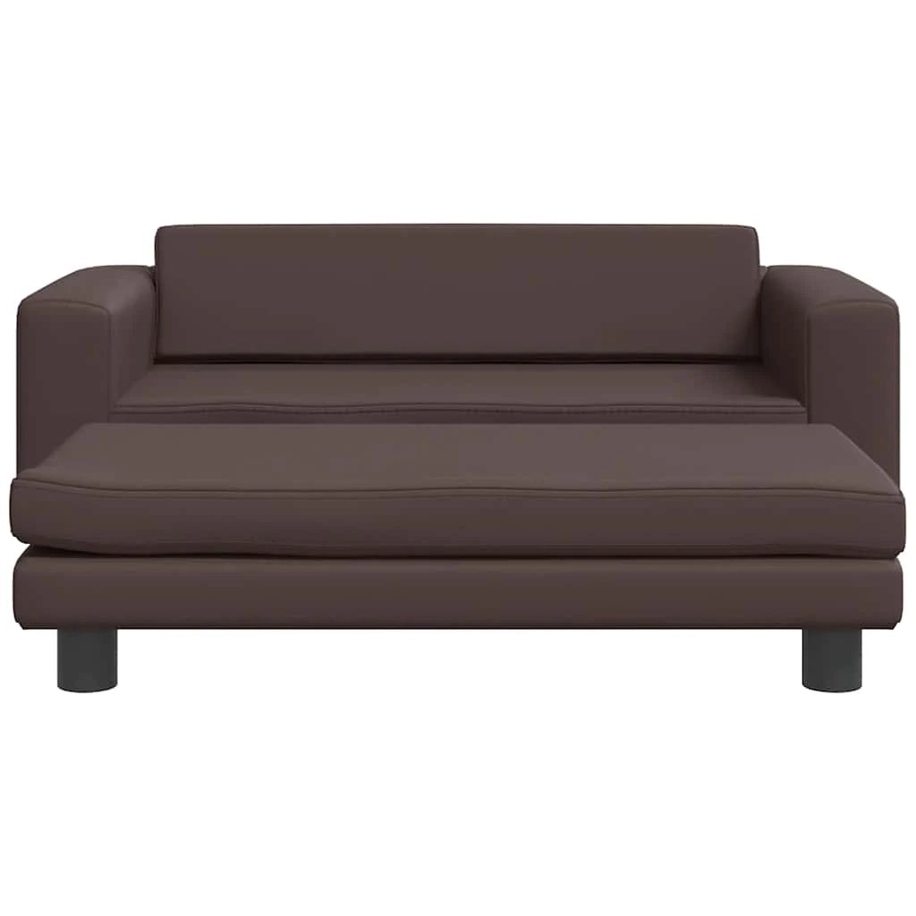 Cuccia per cani comodo divano con estensione 100 x 50 x 30 cm similpelle marrone 02_0043066