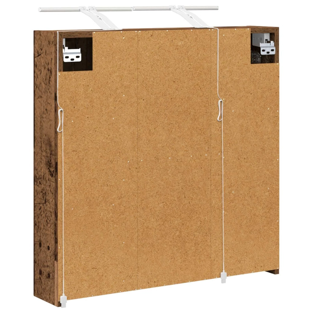 Mobiletto per specchio da bagno Legno vecchio 70 x 14,5 x 70 cm 889101