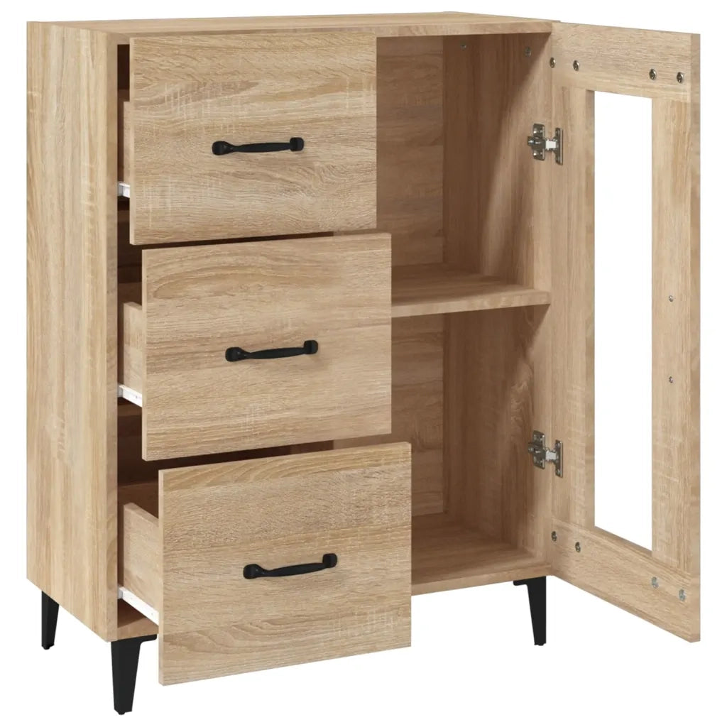 Credenza Rovere Sonoma 69,5x34x90 cm in Legno Multistrato 812216