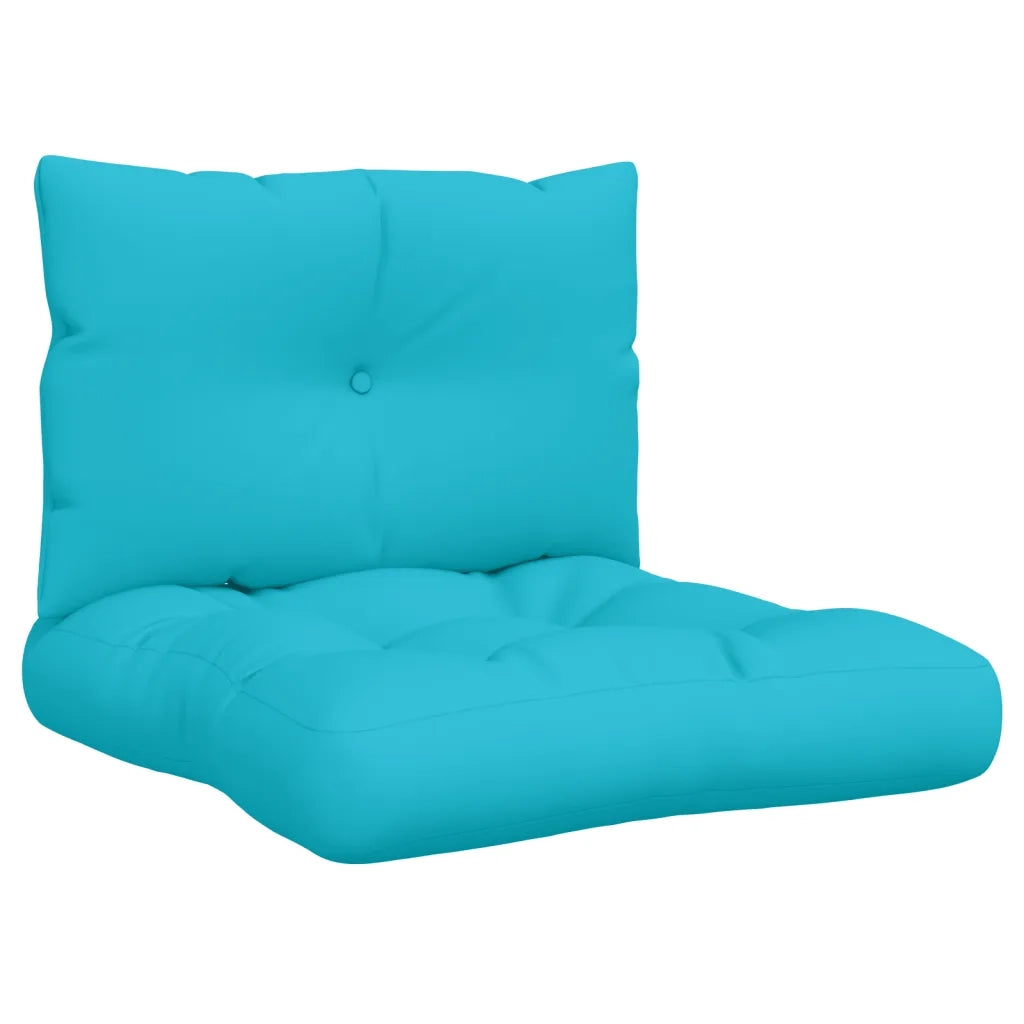 Cuscini per Pallet 2 pz Turchese in Tessuto Oxford 360855