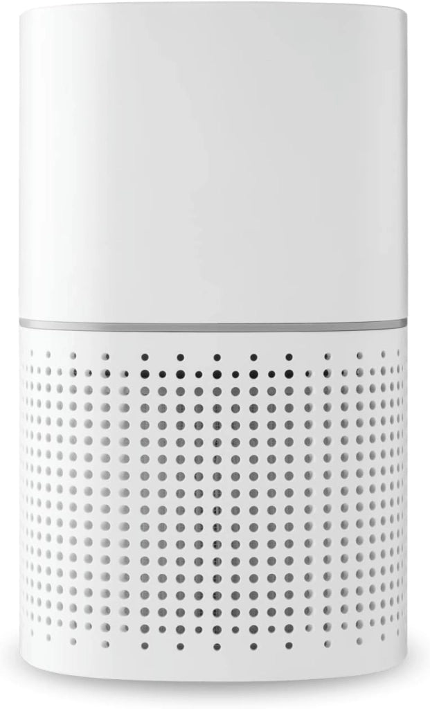 Bright Purificatore d'aria con prefiltro tripla protezione, H13 e filtro a carbone attivo, HEPA, per ambienti fino a 27 m², ideale per polvere, fumo e odori di animali (bianco)