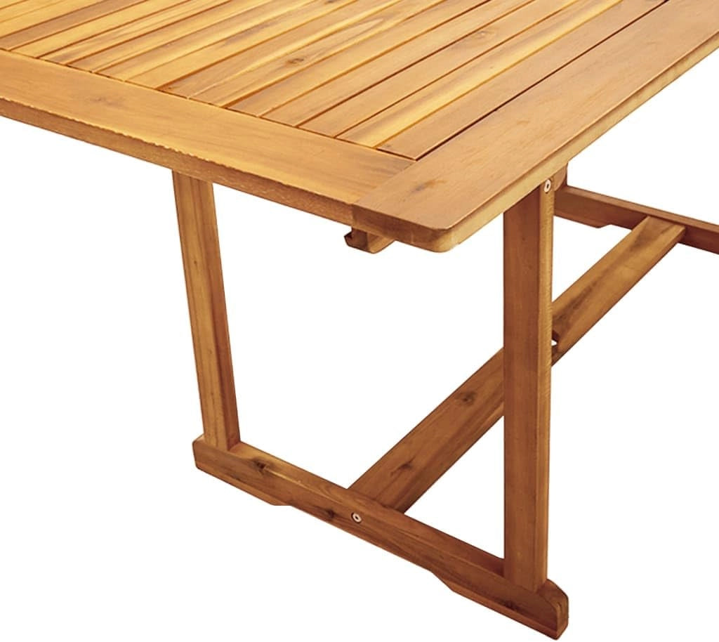 Set da pranzo da giardino 5 pezzi in legno massello di acacia e textilene, set tavolo e sedie da giardino, tavolo terrazza esterna e sedie, set terrazza, mobili da giardino esterno - 3279316