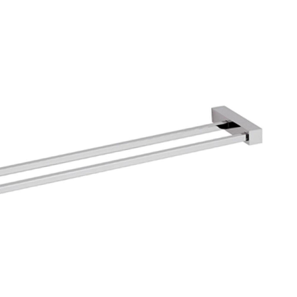 Portasalviette doppio da muro 60 cm - serie sq
