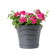 VASO 'TULIPANO' IN SET cm 34,5 x 19 x h 30 Lt. 5 - grigio  - BAMA
