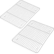 Afkoelrooster in acciaio inossidabile, 2 pezzi set per grigliare, cuocere e arrostire - Salute e durata - Resistente a forno e lavastoviglie.