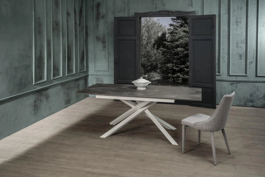 Tavolo Allungabile 140/190x90x76 cm in Melaminico Pulse Grigio