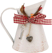 Vasca metallica shabby chic per fiori per ufficio per balcone per soggiorno in stile rustico beige
