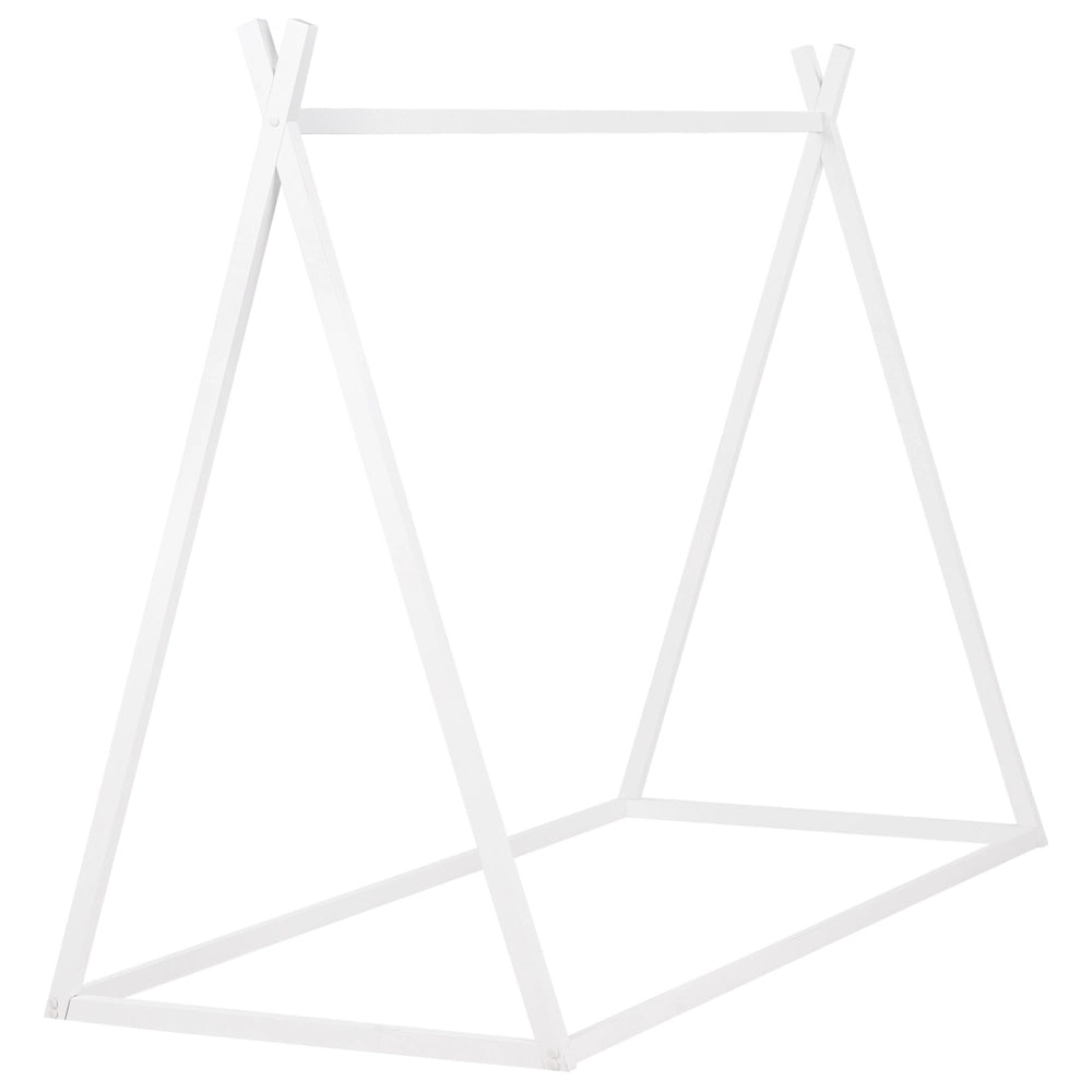 Letto per bambini con baldacchino in legno di pino bianco 90 x 200 cm cameretta elegante