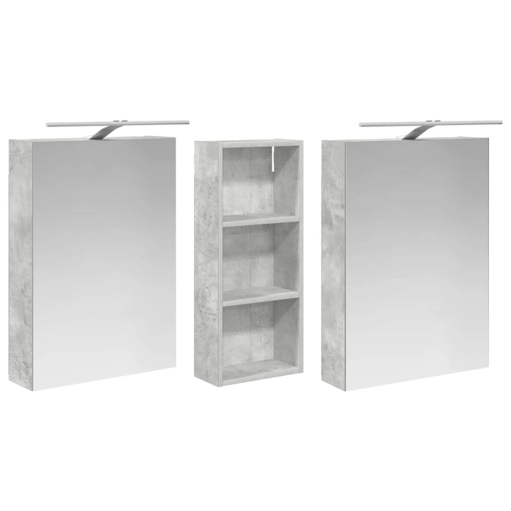 Set di Armadi da Bagno con lo scaffale 3 pcs 130 x 14,5 x 70 cm 3403771