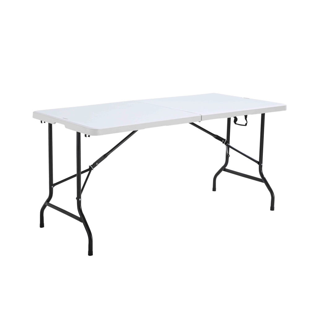 Oviala - Tavolo pieghevole bianco 152 x 70 x 74 cm bianco