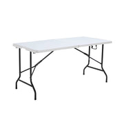 Oviala - Tavolo pieghevole bianco 152 x 70 x 74 cm bianco