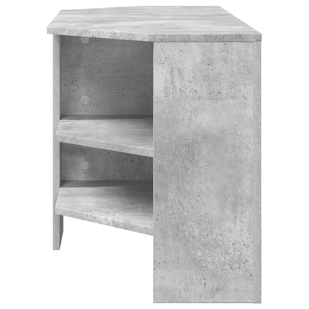Mobile TV Angolare-Credenza per TV-Console TV Grigio cemento 102 x 40,5 x 45 cm