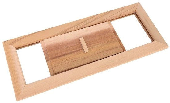 Ventilatore a soffitto regolabile con apertura adattabile - Ventilazione - Legno di cedro - Sostenibile - Senza odore - Installazione semplice - Griglia di ventilazione