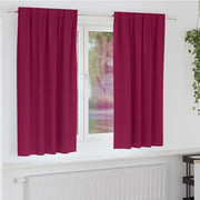 Tende Blackout con Anelli 2 pcs Rosso Vino 175 x 140 cm 4107464