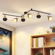 ZMH Faretto da soffitto regolabile vintage nero E14 a 1 fiamma