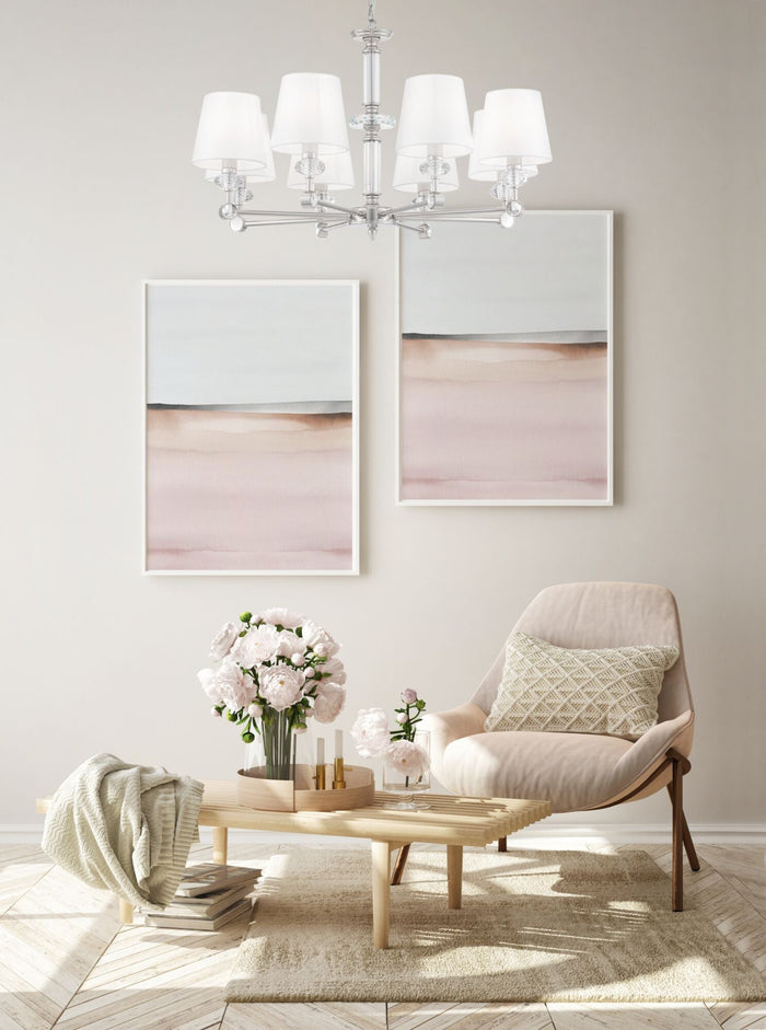 Lampadario Neoclassic in Metallo Riverside Cromo