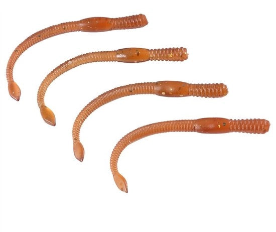 Set di Lure per Pescare - 50 Pezzi - Lure in Plastica per Pescare Trota/Pezzo - Attiranti Artificiali per Pescare - Imitazioni di Vermi Viventi - Materiale PV di Alta Qualità