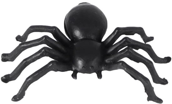 Decorazioni per Halloween - Spedine in plastica nera - 50 pezzi - Accessori per scherzi - Utilizzo indoor/outdoor - Caratteristiche realistiche