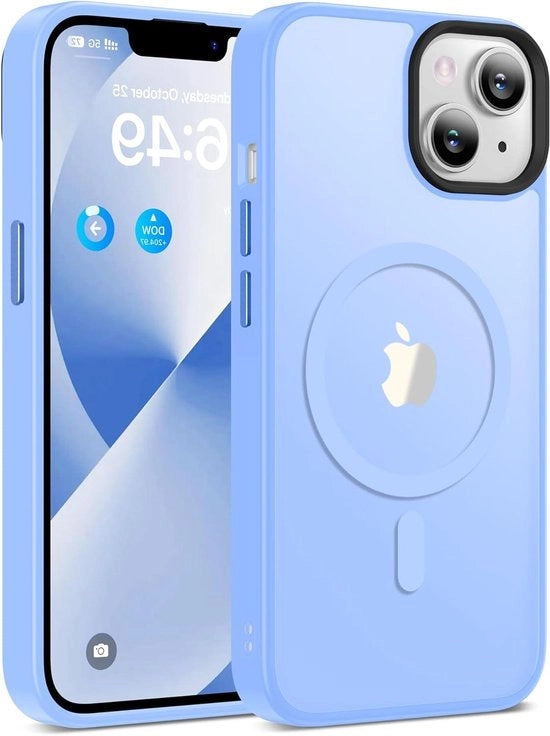 Hoes Premium per iPhone 13/14 - Case trasparente con protezione militare contro urti e resistente alle graffi