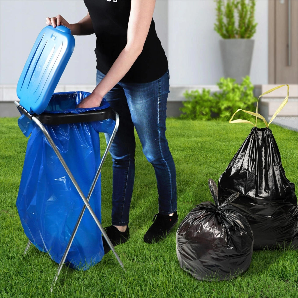 Cestino con supporto KADAX per sacchi per la raccolta differenziata, 120 litri, blu.