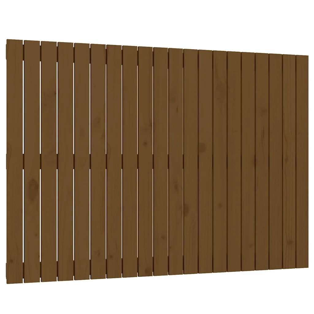 Testiera da Parete Ambra 127,5x3x90cm in Legno Massello di Pino