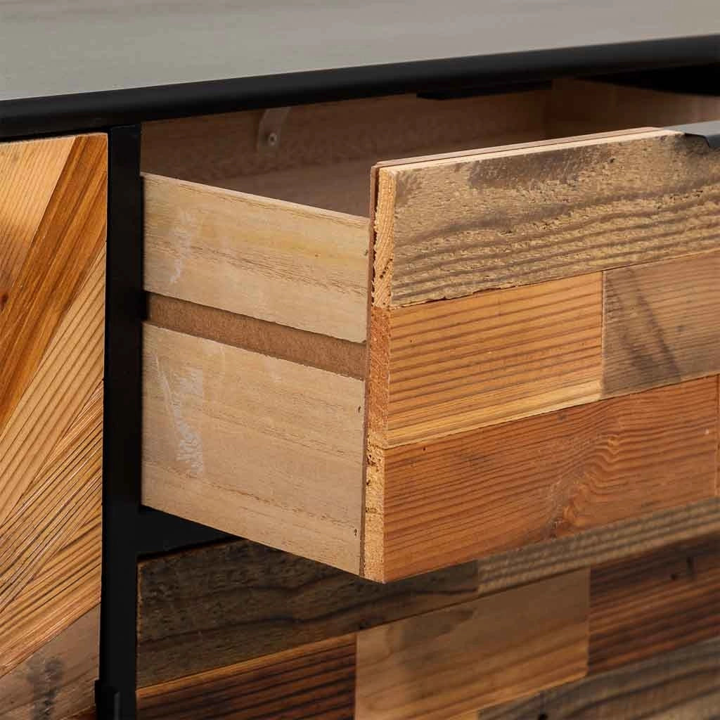 Credenza in legno marrone 120x38x78h cm