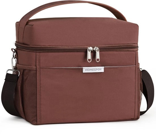 Borsa Isolante Opportuna 15L con Maniglia e Porta Termica per Picnic, Ufficio e Viaggi