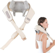 Apparecchio di massaggio cervicale wireless con calore per alleviare il dolore - Ergonomico e regolabile