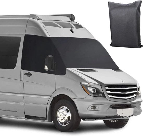 Verniciatura per Parabrezza per Mercedes Sprinter 2019-2022 - Zonnetto 600D Impermeabile Tessuto Oxford - Protezione contro Neve e Ghiaccio - Protezione Antistatica