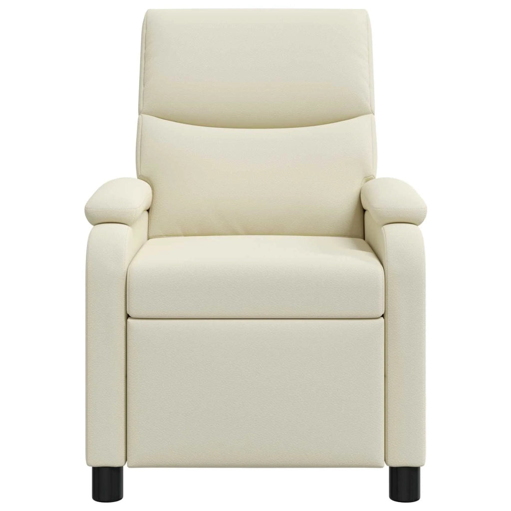 Divano Sedia-Poltrona Massaggiante Crema Similpelle 952769